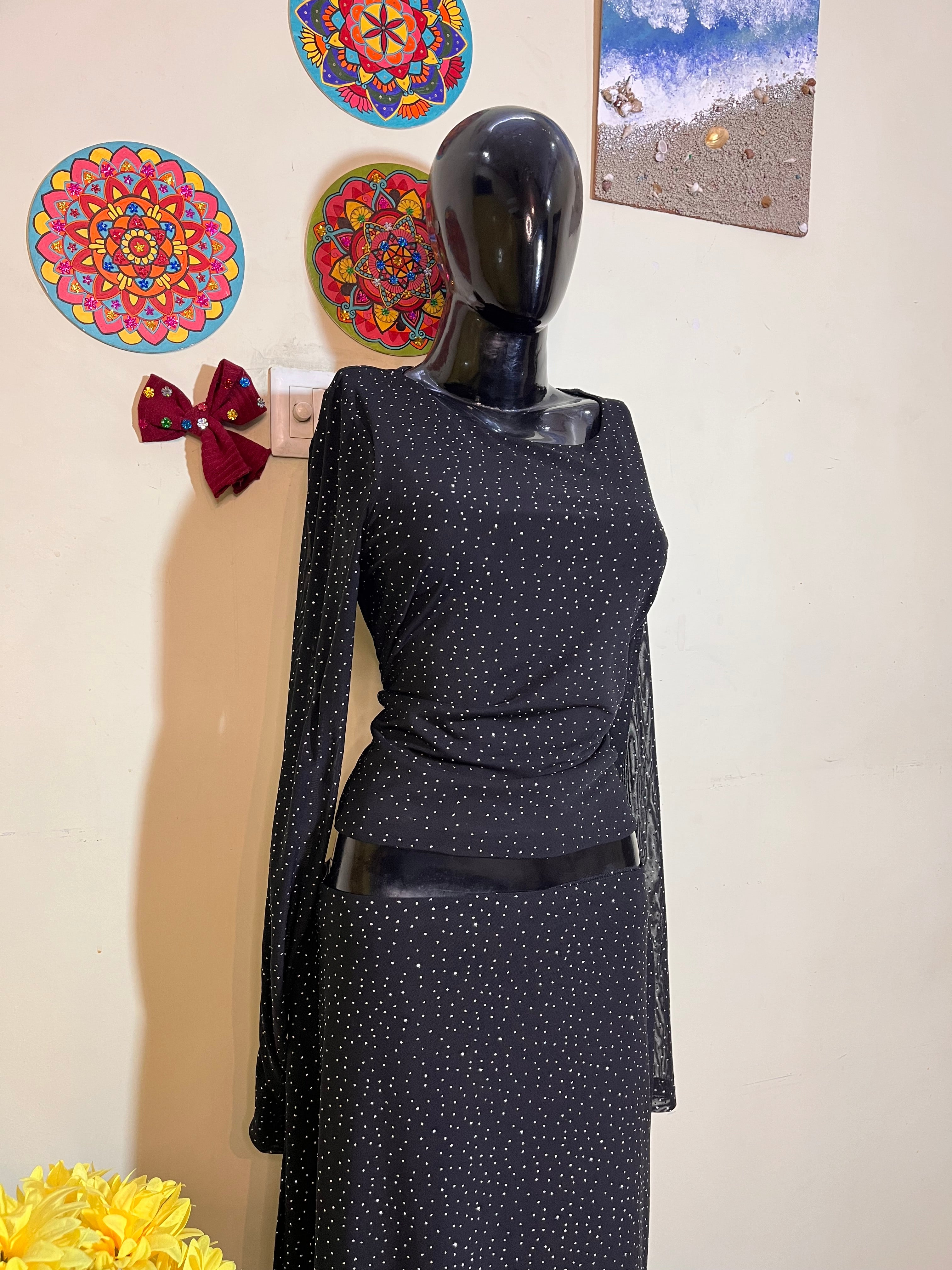 Trendy women’s skirt & top style coord set