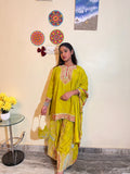 Women’s kurta set with wide leg bottoms