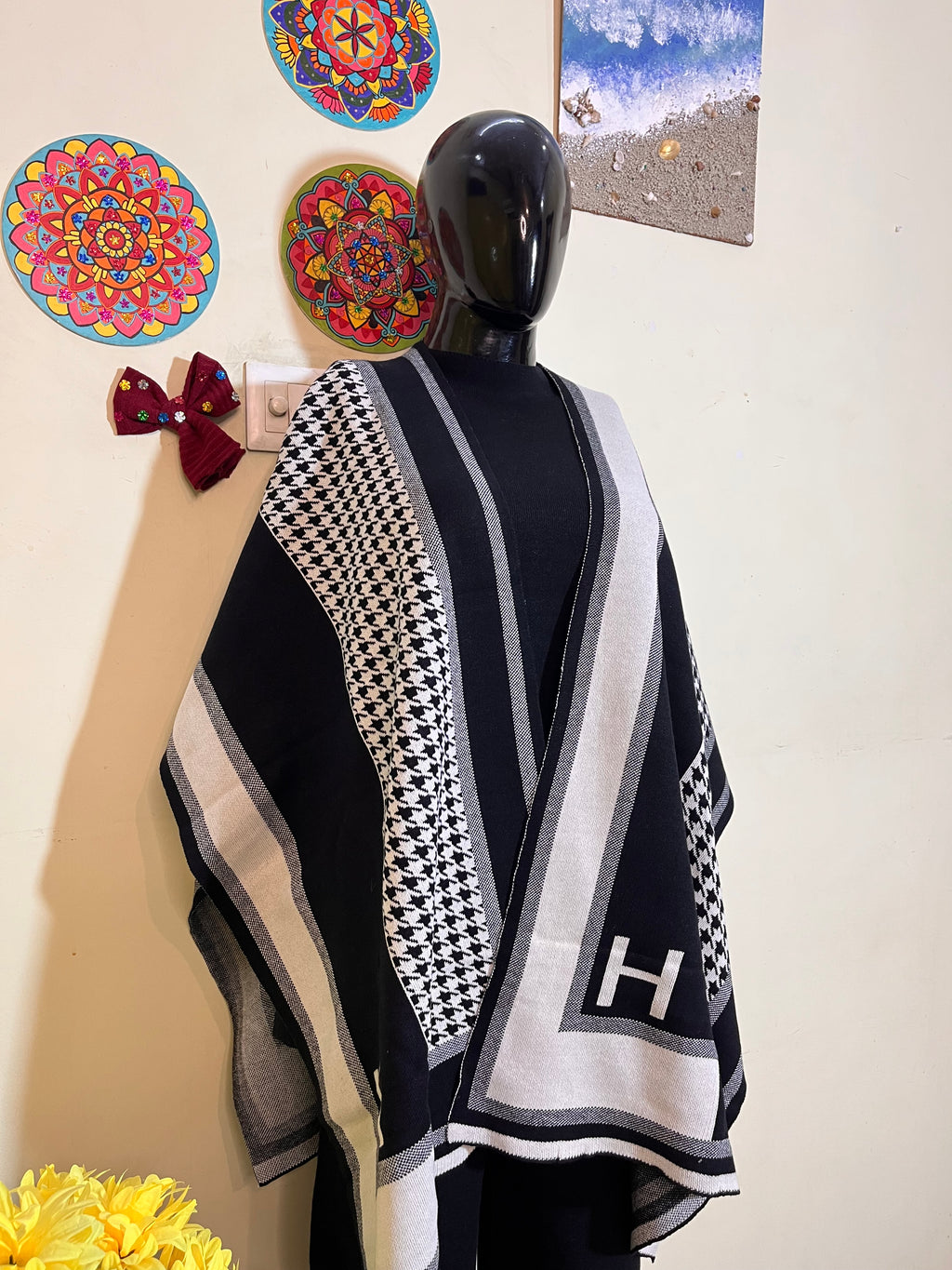 Trendy woollen co-ord sets with detachable scarf