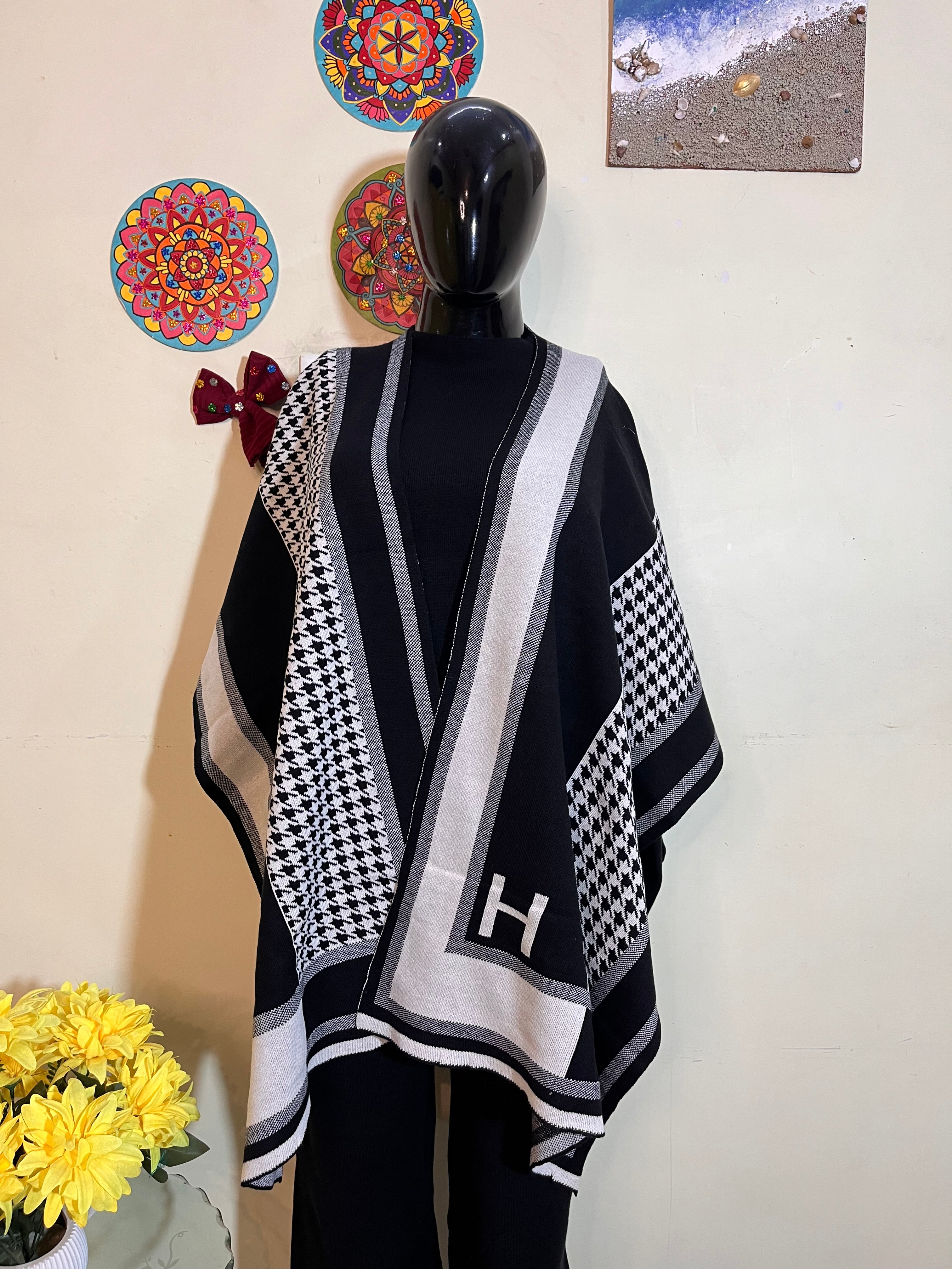 Trendy woollen co-ord sets with detachable scarf