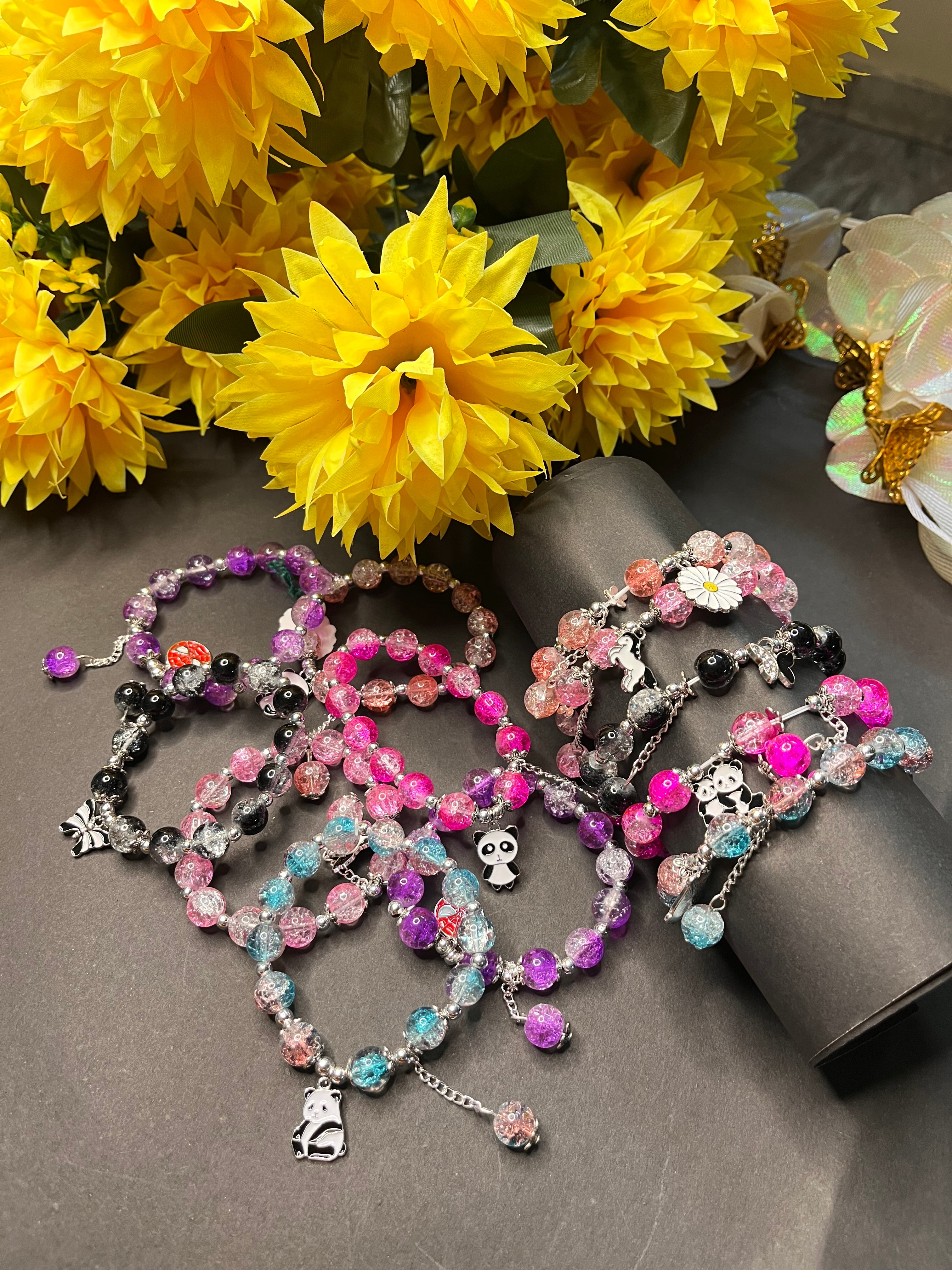 Beautiful charm bracelet pack of 12